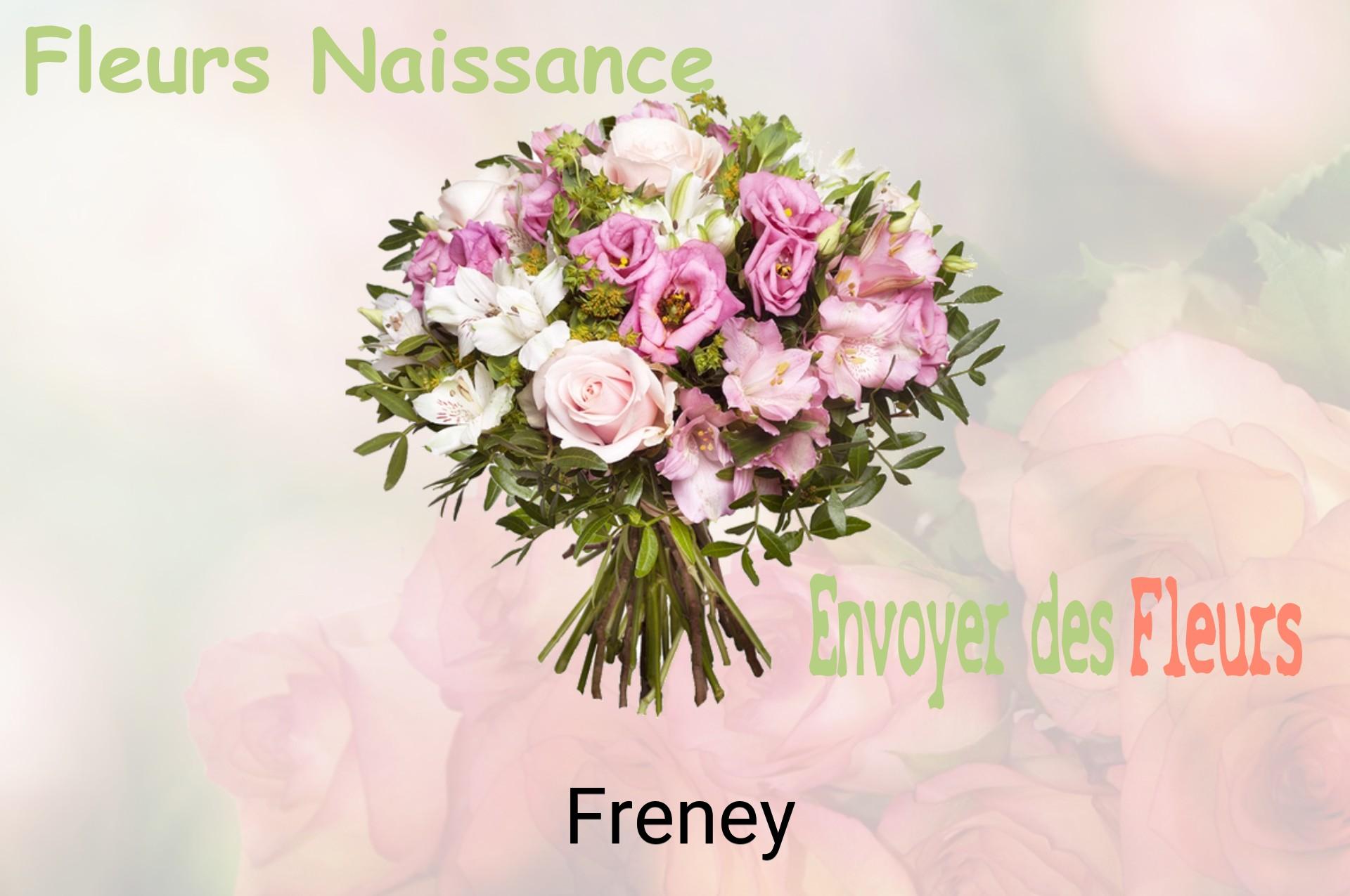 Bouquet de fleurs de naissance livré à Freney